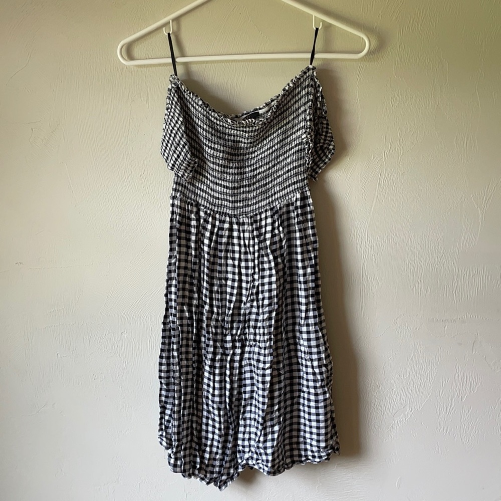 Black & White Gingham Dress